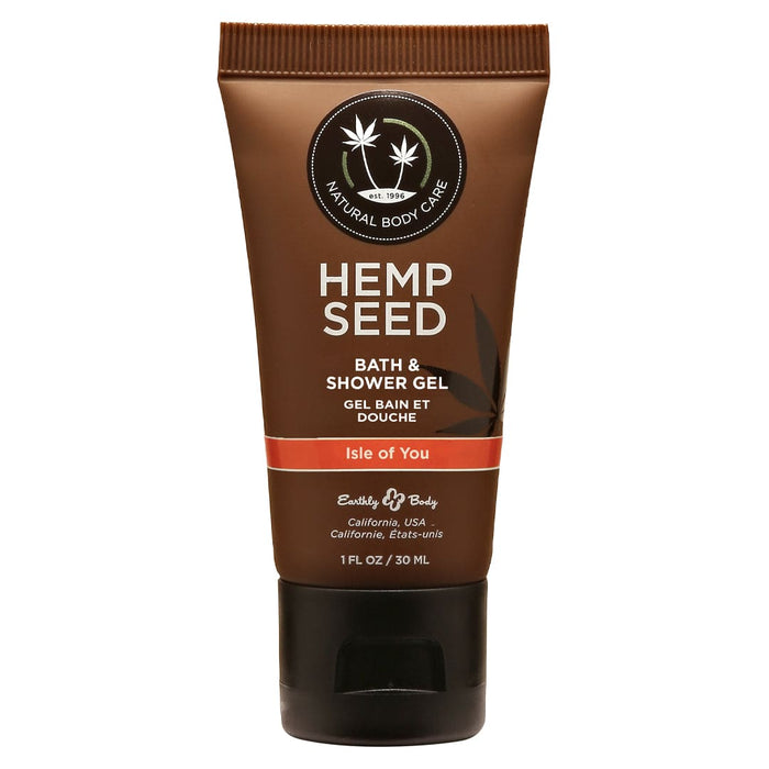 Earthly Body Hemp Seed Bath + Shower Gel 1oz.