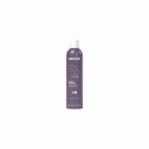 Sens.ús Styling Bang Styler 42 sculpting hairspray, 400ml, on a white background