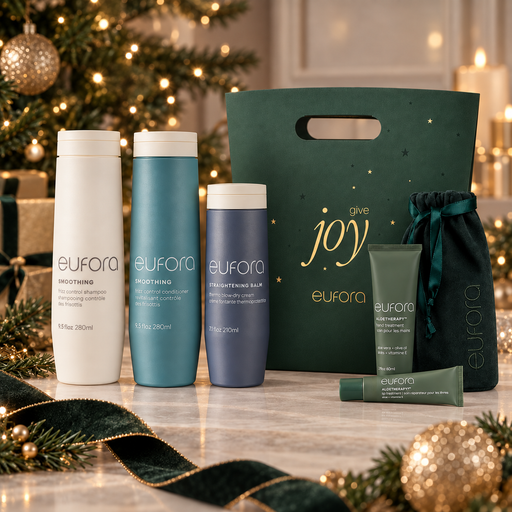 Eufora give JOY Smoothing Holiday Gift with ALOETHERAPY Holiday Duo
