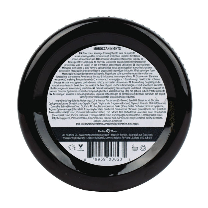 Earthly Body Hemp Seed Skin Butter Moroccan Nights Scent 8oz. - Passion4hairUK