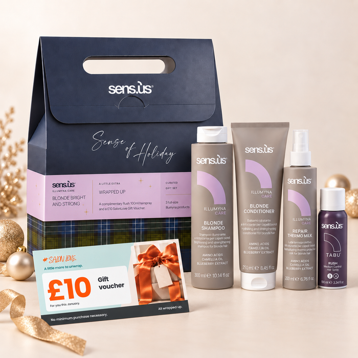 Sens.ús Blonde Bright and Strong Christmas 2026 with £10 SalonLove Gift Voucher