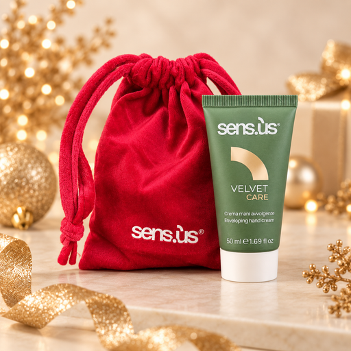Sens.ús Velvet Care Hand Cream 50ml with red velvet keep sake pouch