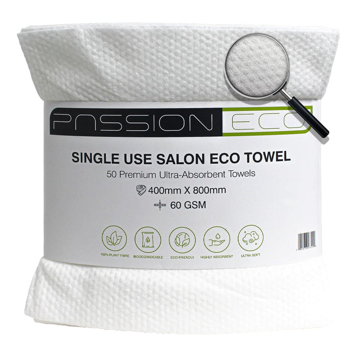 PASSION ECO Ultra-Absorbent Salon Towel - 200 Pack - Passion4hairUK