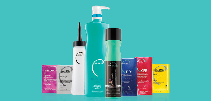 Malibu C professional corrective colour toolbox products